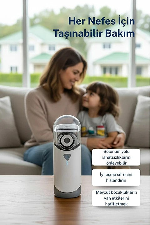 Belince® Taşınabilir Şarjlı Nebulizatör Buhar Makinesi | 2.0